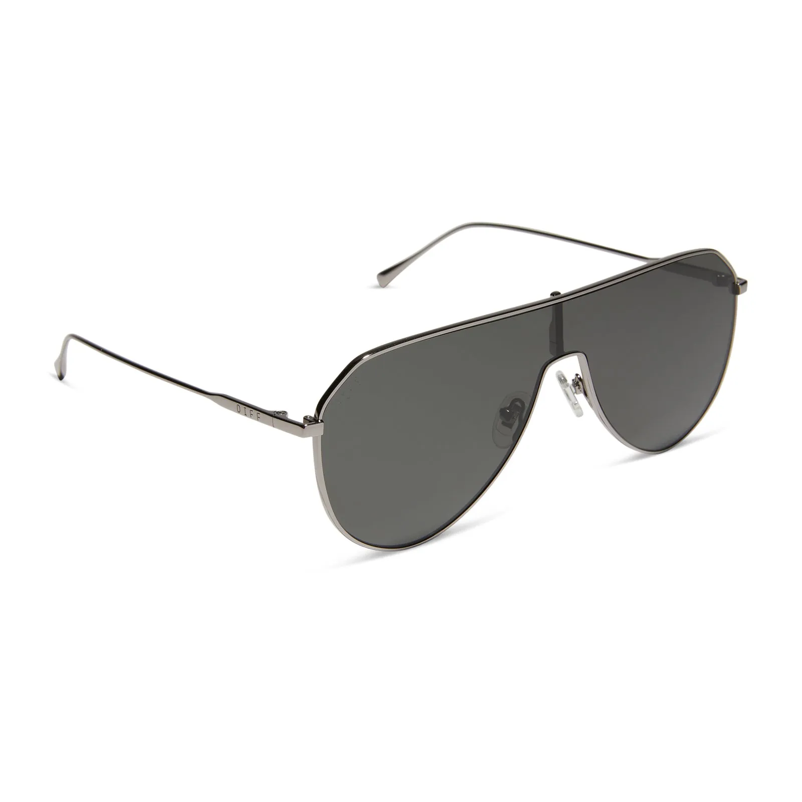 DASH SHIELD - GUNMETAL + GREY SUNGLASSES sold by Diff Eyewear product image thumbnail 2