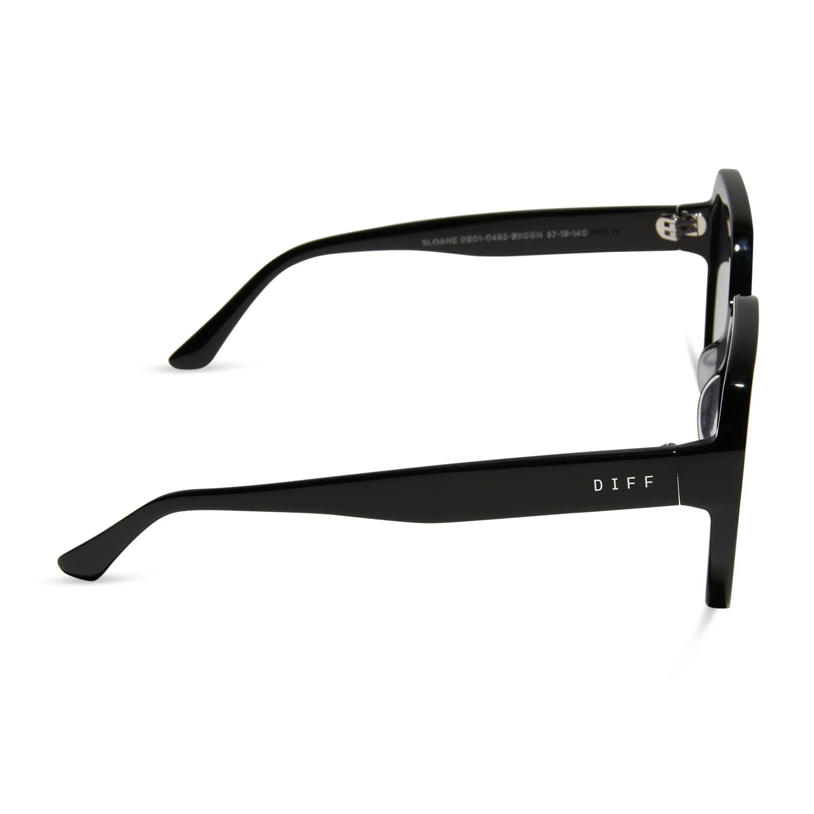 SLOANE - BLACK + GREY GRADIENT SUNGLASSES sold by Diff Eyewear product image thumbnail 3