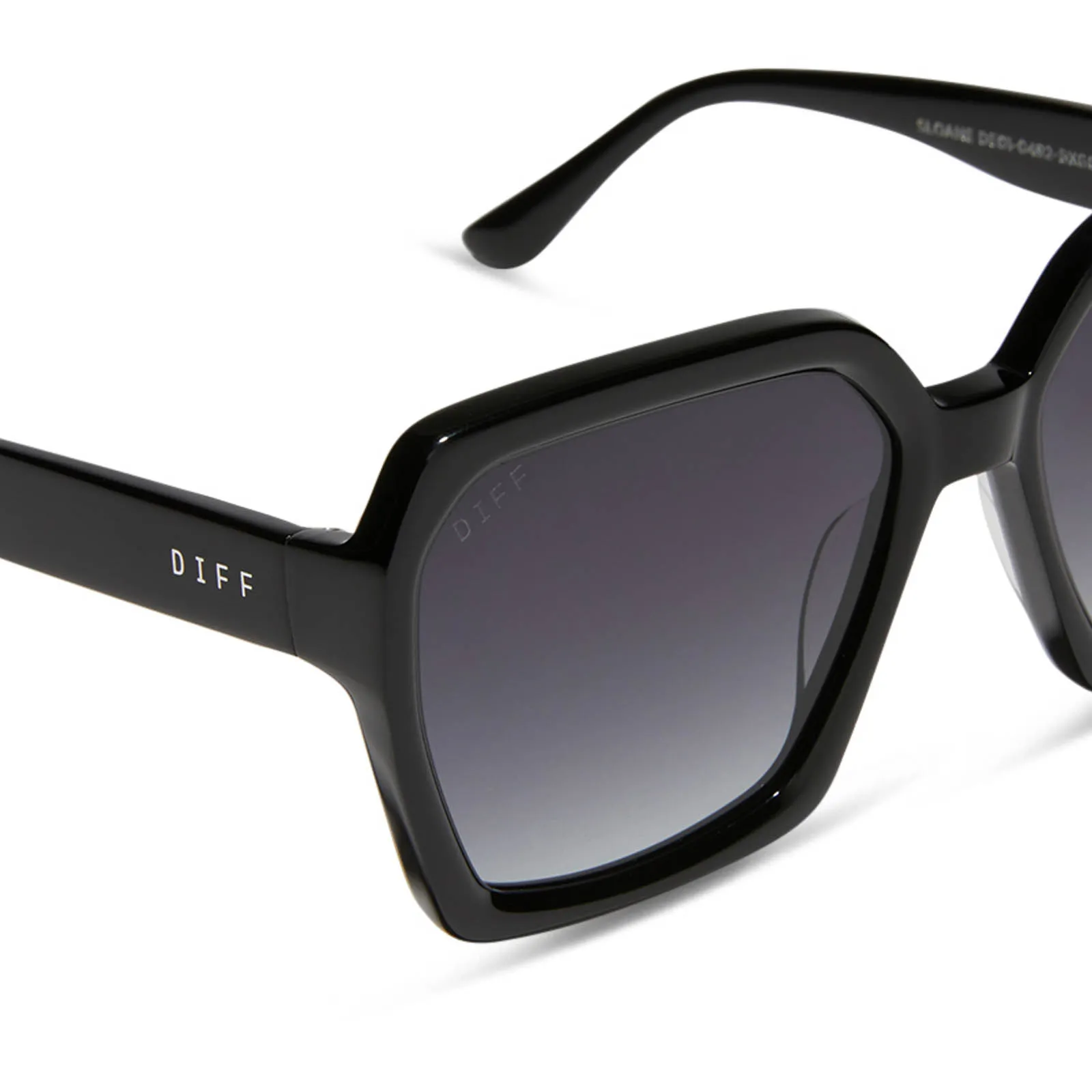 SLOANE - BLACK + GREY GRADIENT SUNGLASSES sold by Diff Eyewear product image thumbnail 4