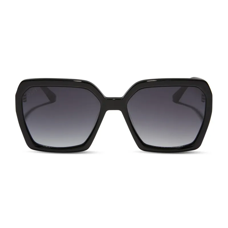 SLOANE - BLACK + GREY GRADIENT SUNGLASSES sold by Diff Eyewear