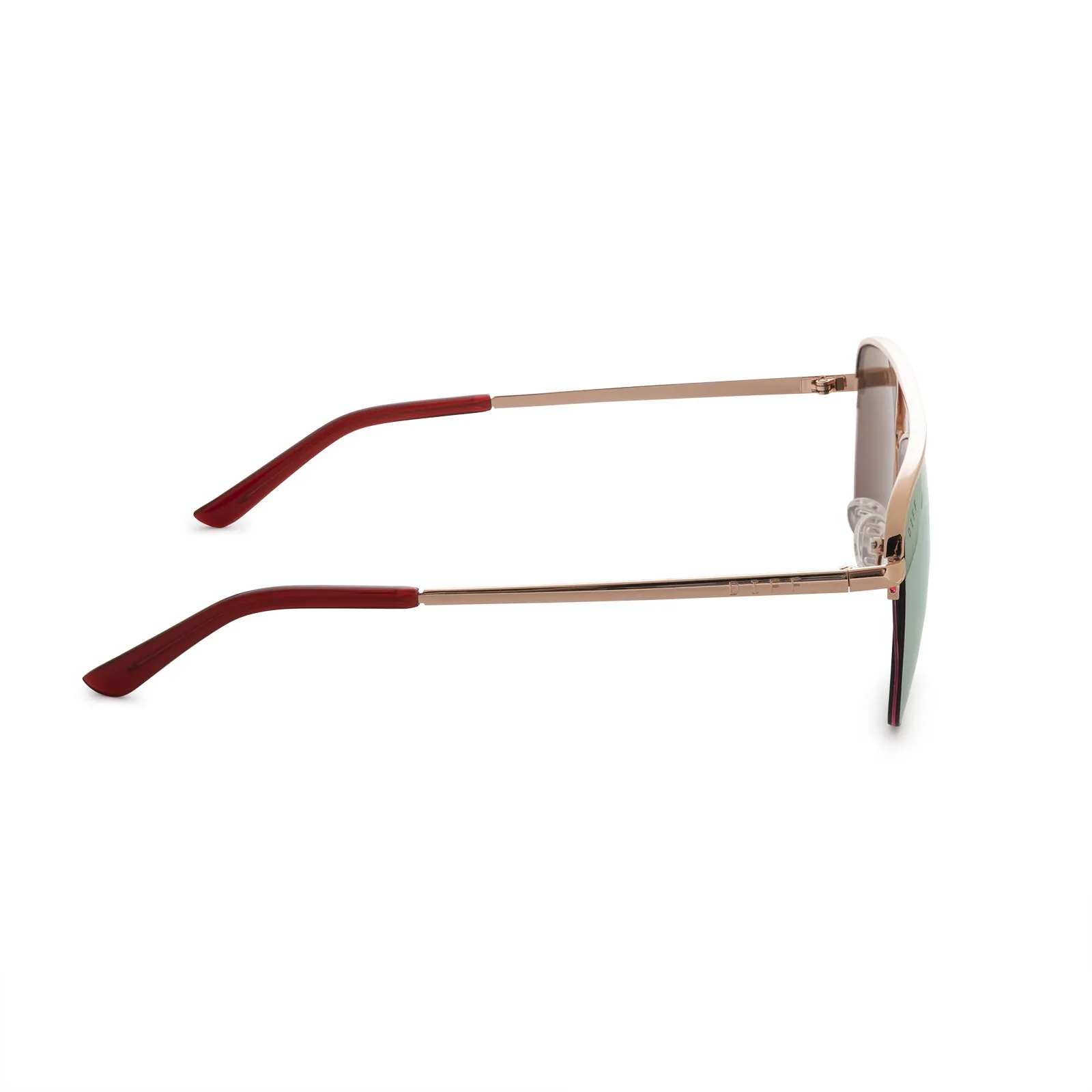 TATE - ROSE GOLD + CHERRY BLOSSOM MIRROR SUNGLASSES sold by Diff Eyewear product image thumbnail 4