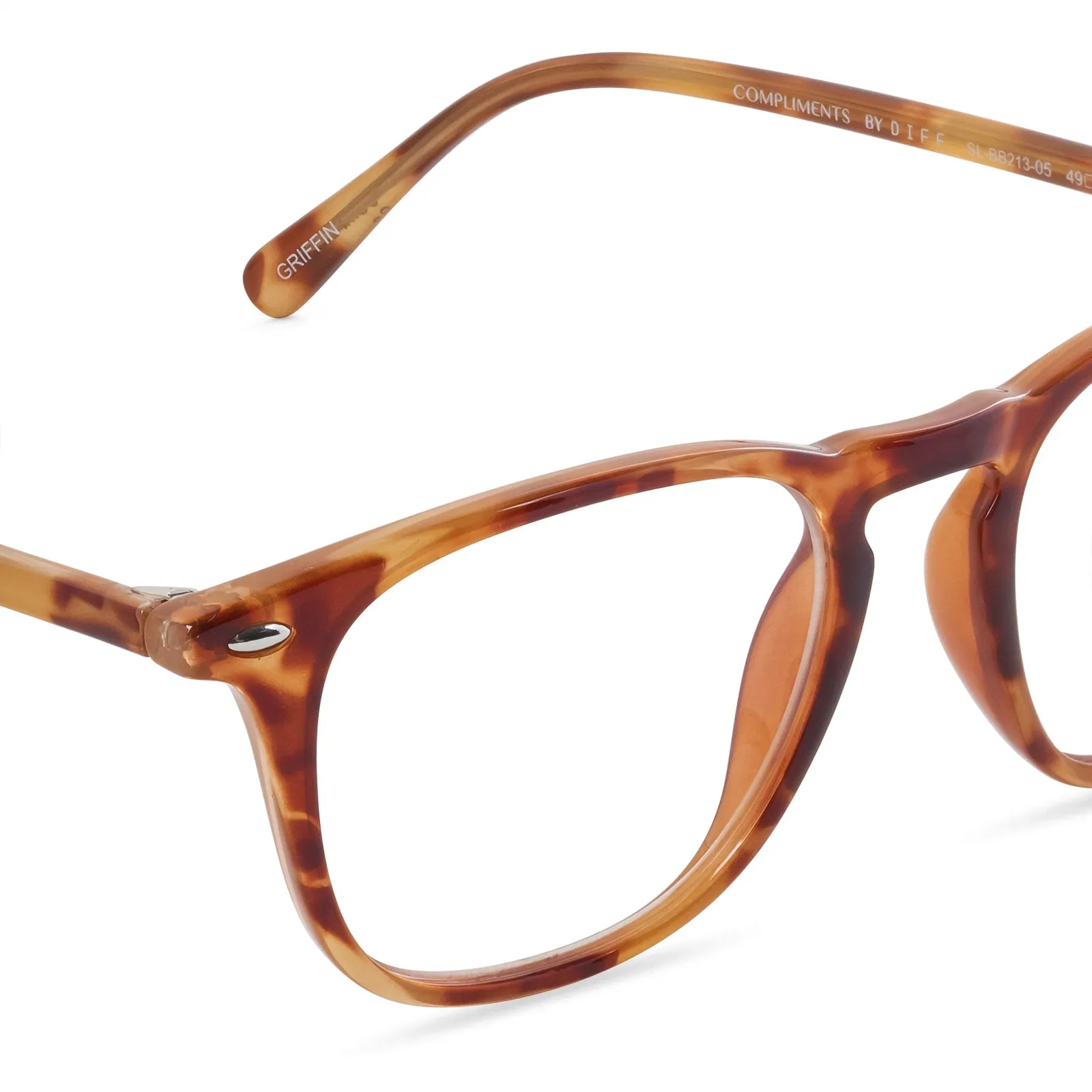 GRIFFIN - SOLSTICE TORTOISE + BLUE LIGHT READERS sold by Diff Eyewear product image thumbnail 3
