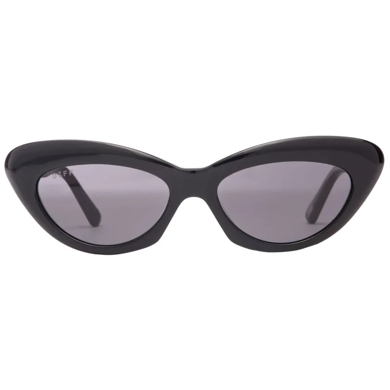 CLEO - BLACK + DARK SMOKE SUNGLASSES sold by Diff Eyewear
