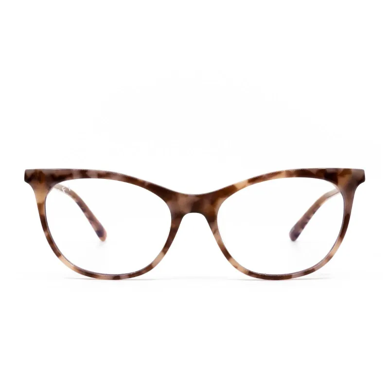 JADE - PLUM TORTOISE + BLUE LIGHT TECHNOLOGY CLEAR GLASSES sold by Diff Eyewear