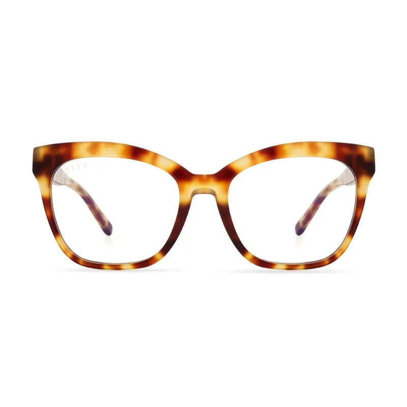 WINSTON - SOLSTICE TORTOISE + BLUE LIGHT TECHNOLOGY GLASSES sold by Diff Eyewear