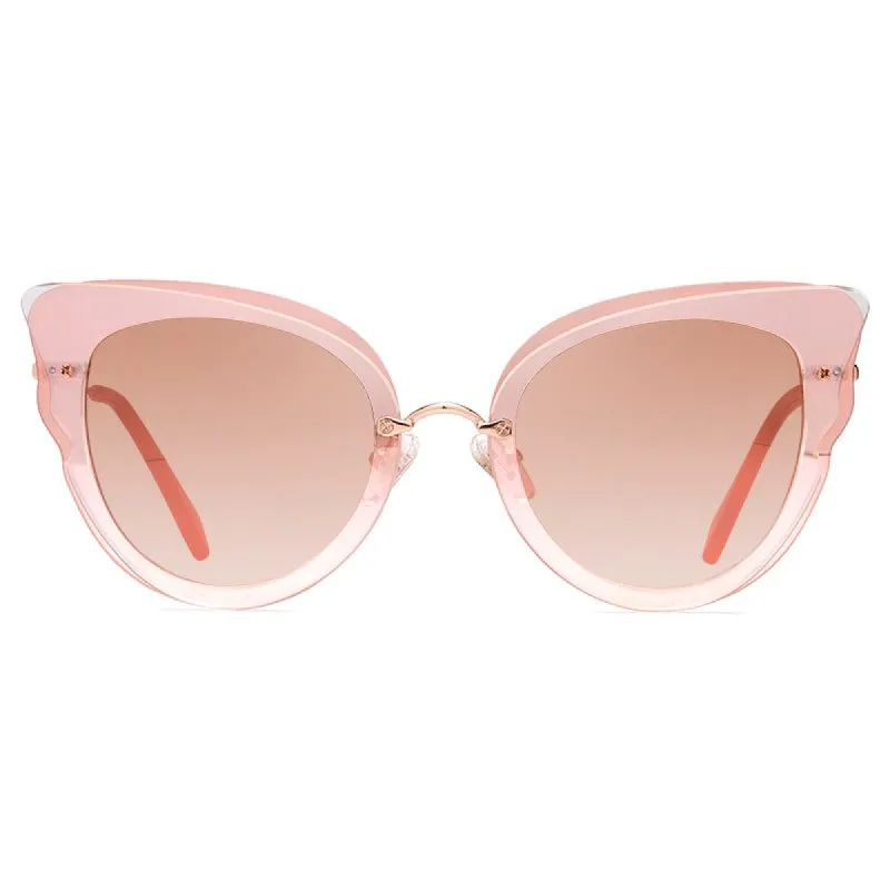 DELILAH - ROSE GOLD + ROSE GOLD MIRROR SUNGLASSES sold by Diff Eyewear