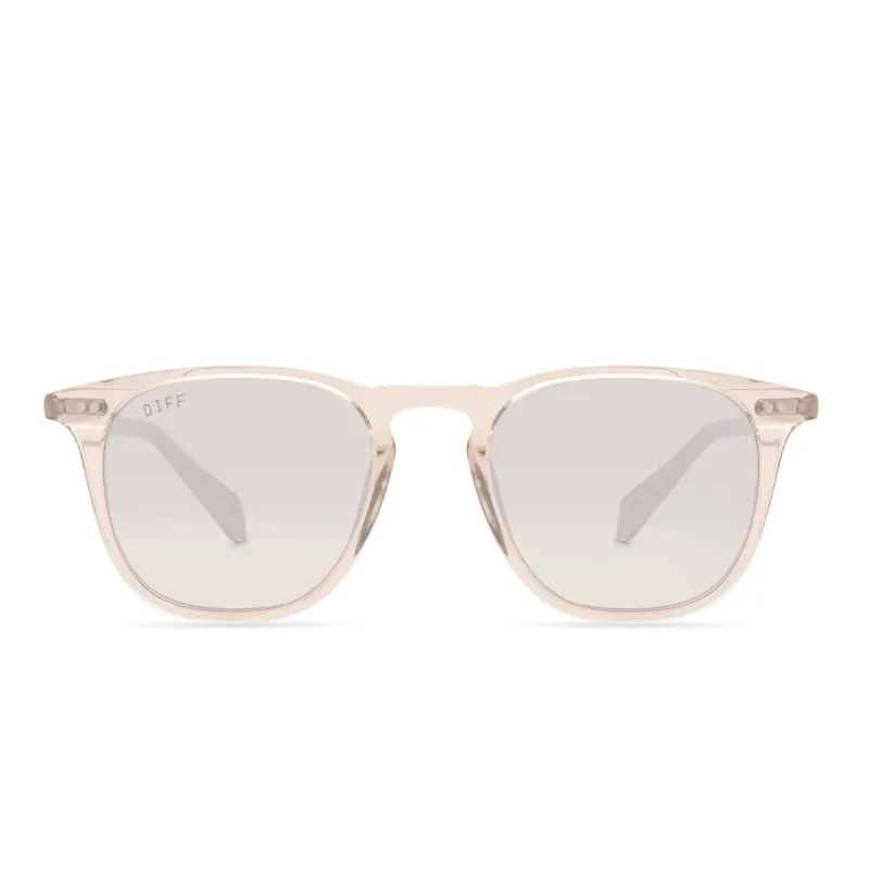 MAXWELL - SANDSTONE CRYSTAL + BEIGE MIRROR + POLARIZED SUNGLASSES sold by Diff Eyewear