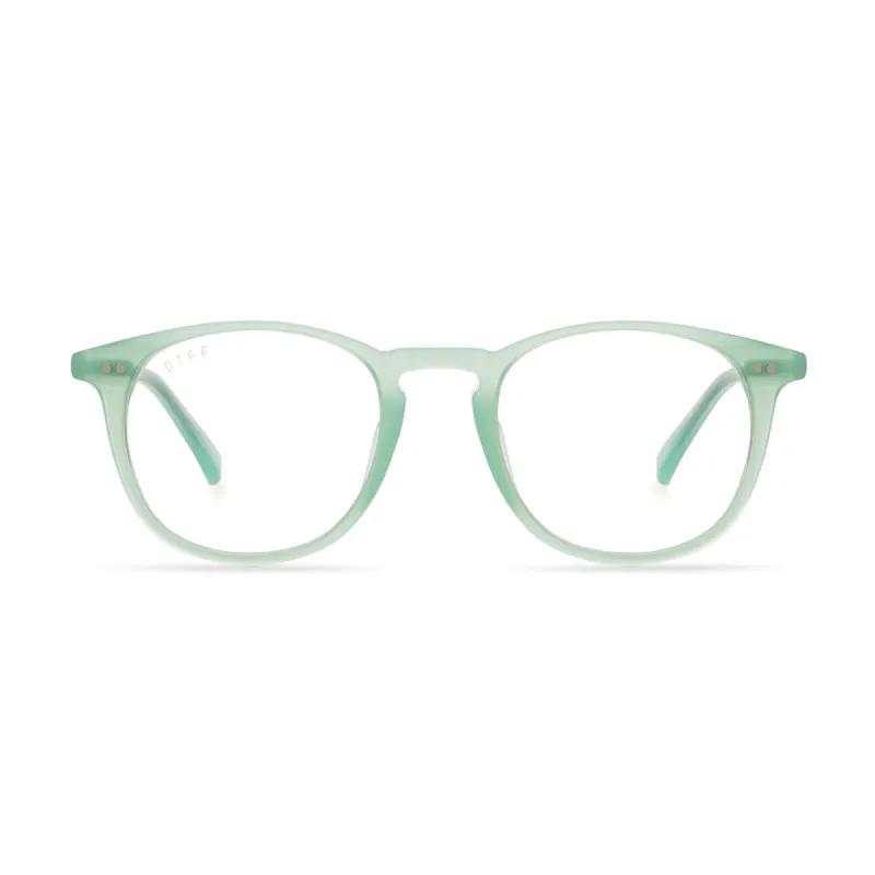 JAXSON - SEAFOAM + BLUE LIGHT TECHNOLOGY GLASSES sold by Diff Eyewear