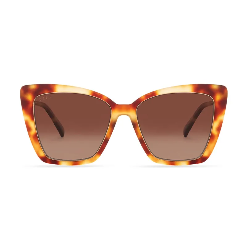BECKY IV - SOLSTICE TORTOISE + BROWN GRADIENT SUNGLASSES sold by Diff Eyewear