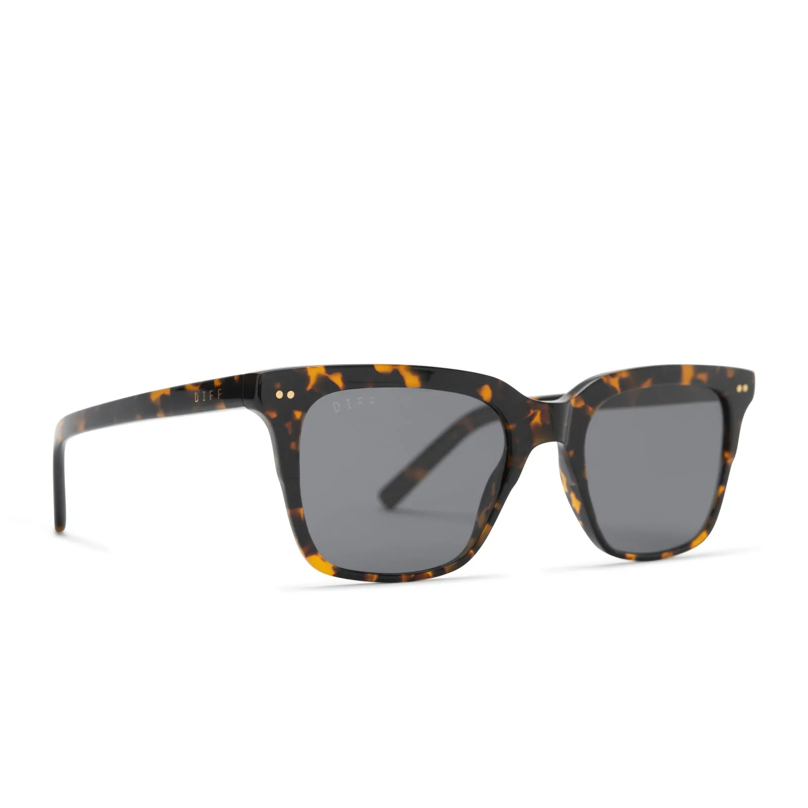 BILLIE - SHADOW TORTOISE + GREY POLARIZED SUNGLASSES sold by Diff Eyewear product image thumbnail 2