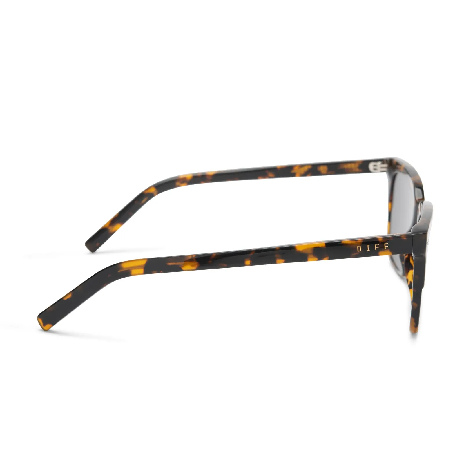 BILLIE - SHADOW TORTOISE + GREY POLARIZED SUNGLASSES sold by Diff Eyewear product image thumbnail 4