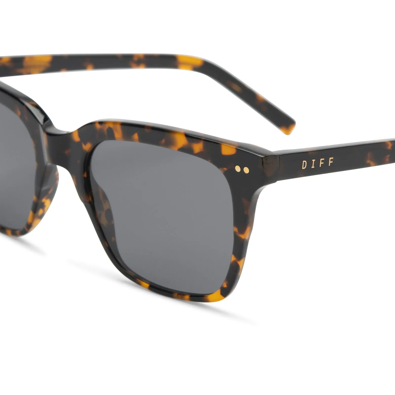 BILLIE - SHADOW TORTOISE + GREY POLARIZED SUNGLASSES sold by Diff Eyewear product image thumbnail 3