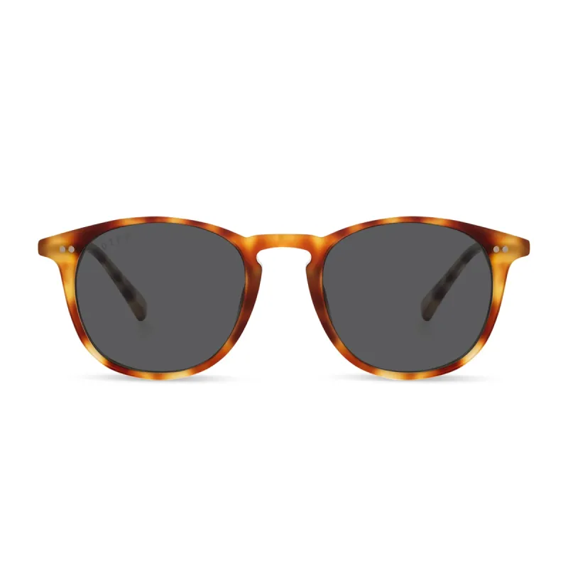 JAXSON - SOLSTICE TORTOISE + GREY + POLARIZED SUNGLASSES sold by Diff Eyewear
