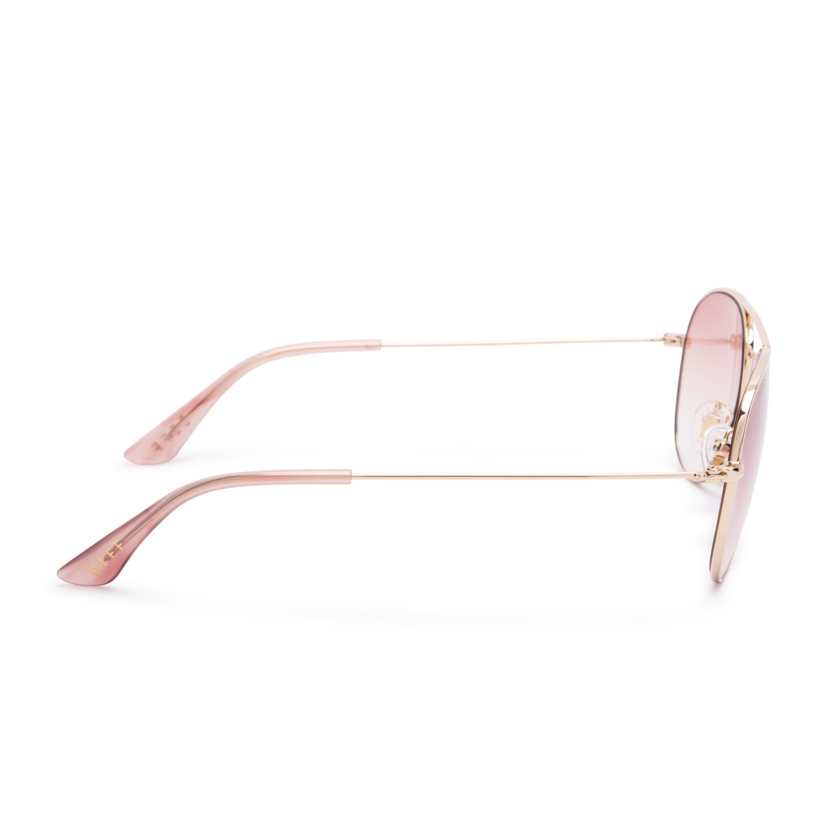 LIL CRUZ - GOLD + PINK GRADIENT SUNGLASSES sold by Diff Eyewear product image thumbnail 3