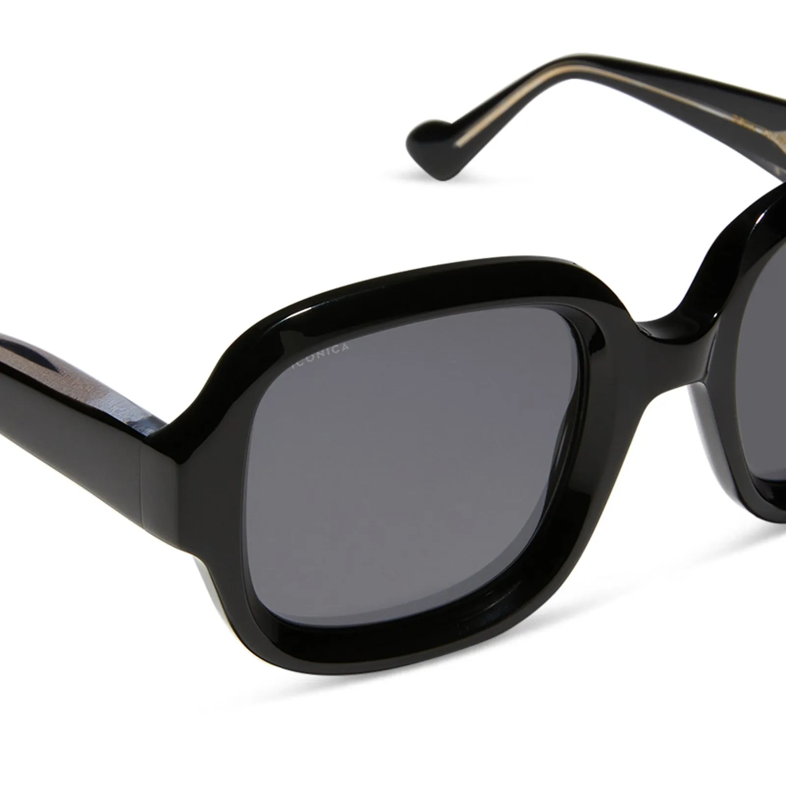 GISELE - BLACK + GREY + POLARIZED SUNGLASSES sold by Diff Eyewear product image thumbnail 4