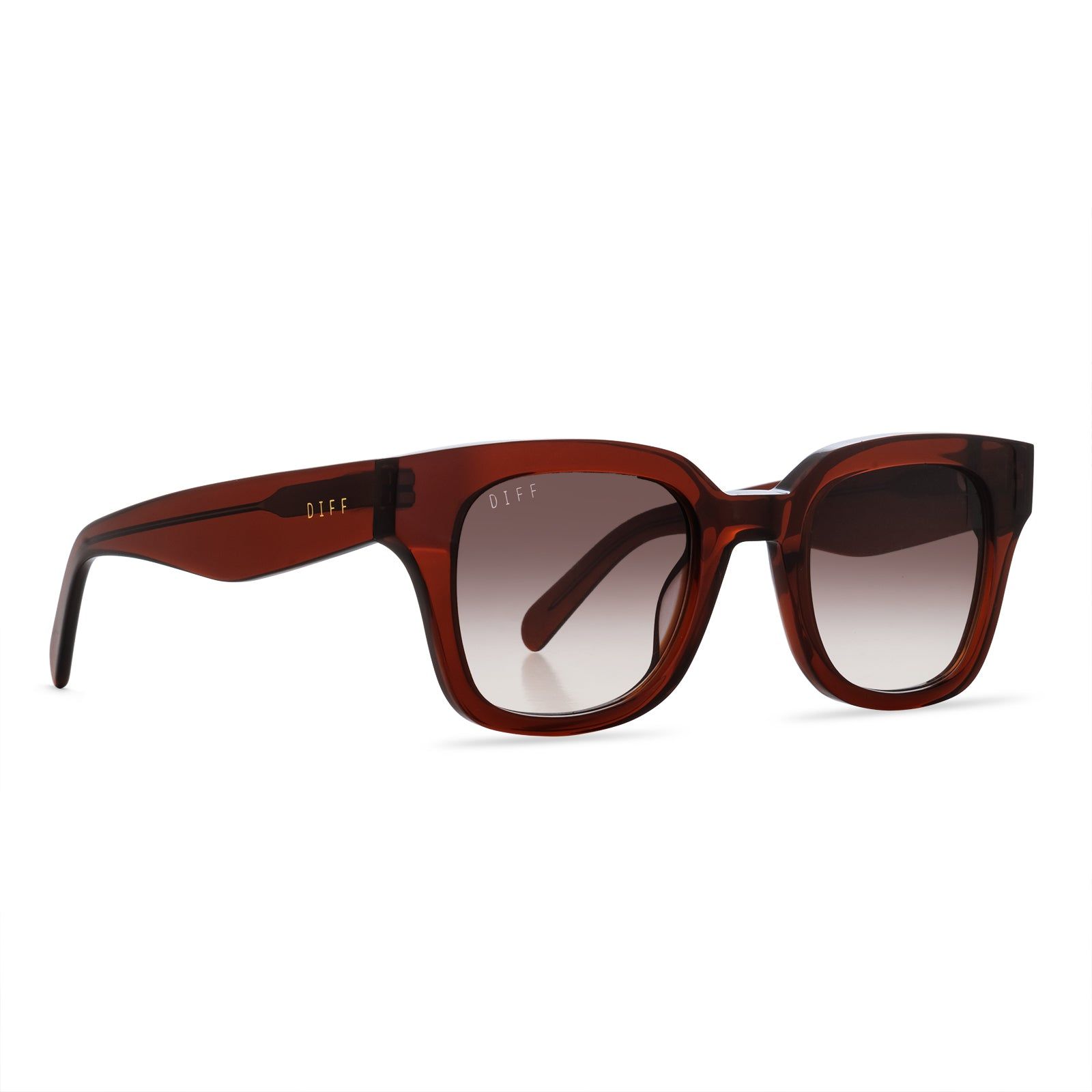 JEAN - COGNAC + BROWN GRADIENT SUNGLASSES sold by Diff Eyewear product image thumbnail 2
