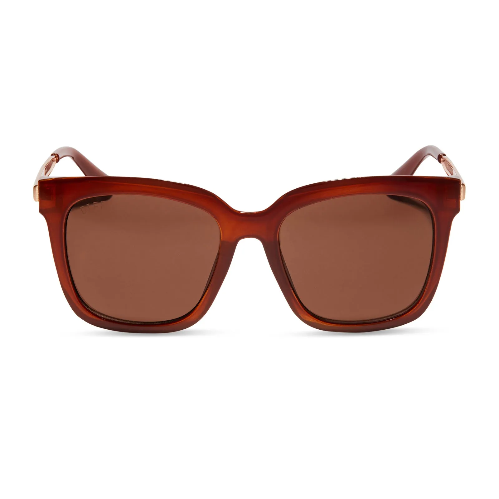 HAILEY - NUTSHELL + BROWN SUNGLASSES sold by Diff Eyewear