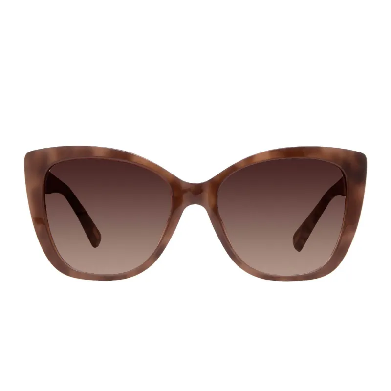 RUBY - MOCHA TORTOISE + COFFEE GRADIENT SUNGLASSES sold by Diff Eyewear