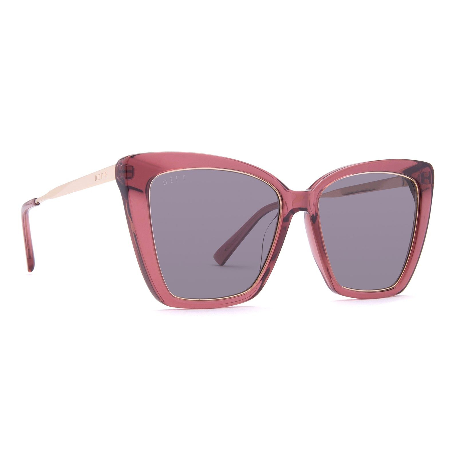 BECKY IV - MULBERRY + WINE GRADIENT SUNGLASSES sold by Diff Eyewear product image thumbnail 2