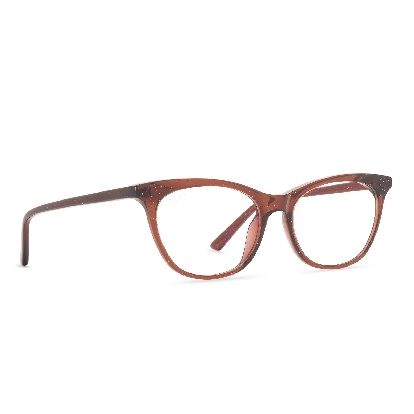 JADE - FESTIVE CHESTNUT + BLUE LIGHT GLASSES sold by Diff Eyewear product image thumbnail 2