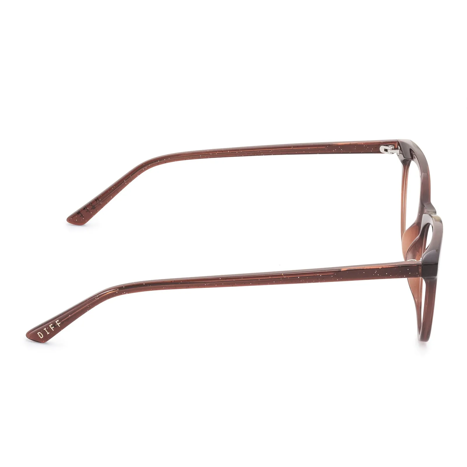 JADE - FESTIVE CHESTNUT + BLUE LIGHT GLASSES sold by Diff Eyewear product image thumbnail 4