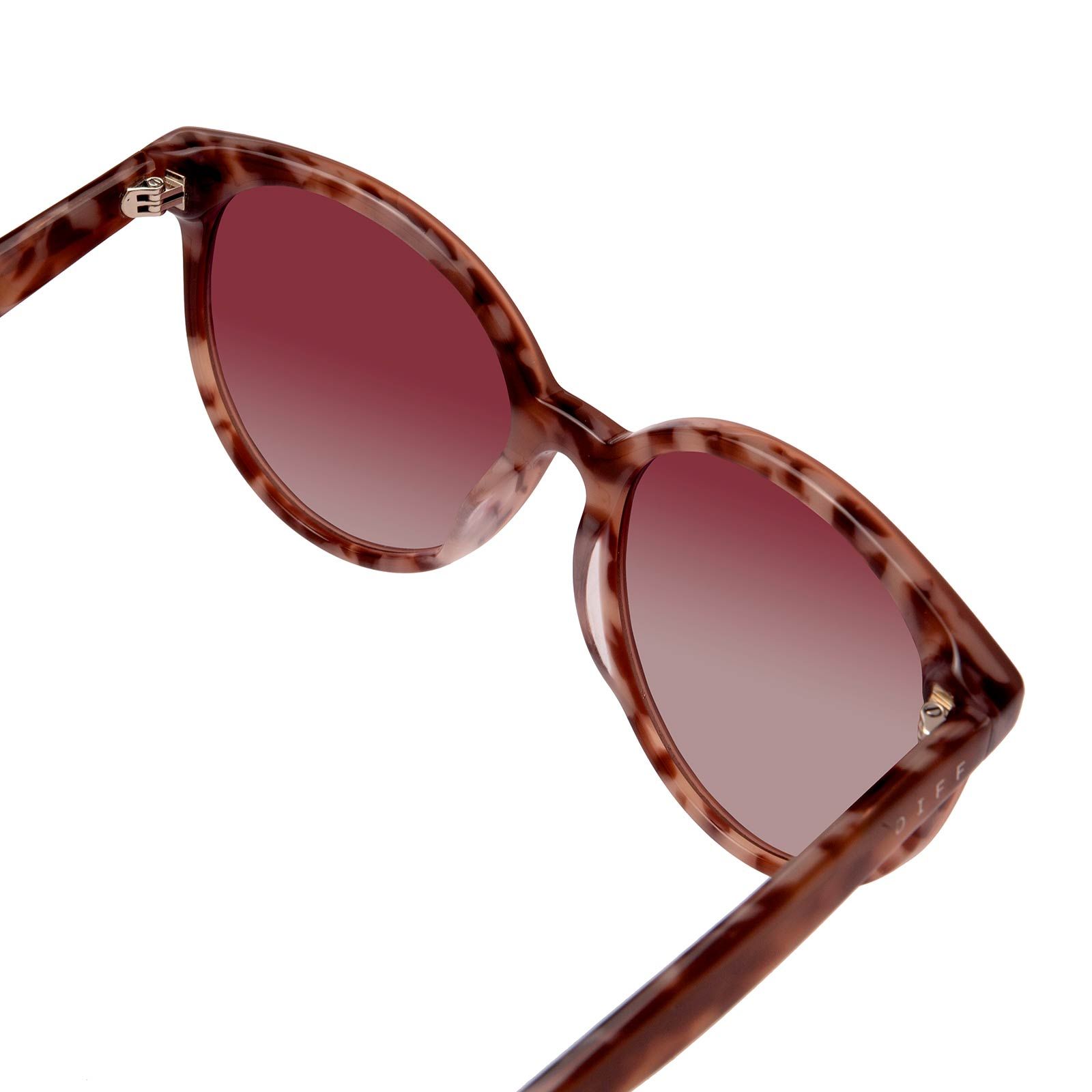 COSMO - PLUM TORTOISE + WINE GRADIENT SUNGLASSES sold by Diff Eyewear product image thumbnail 5
