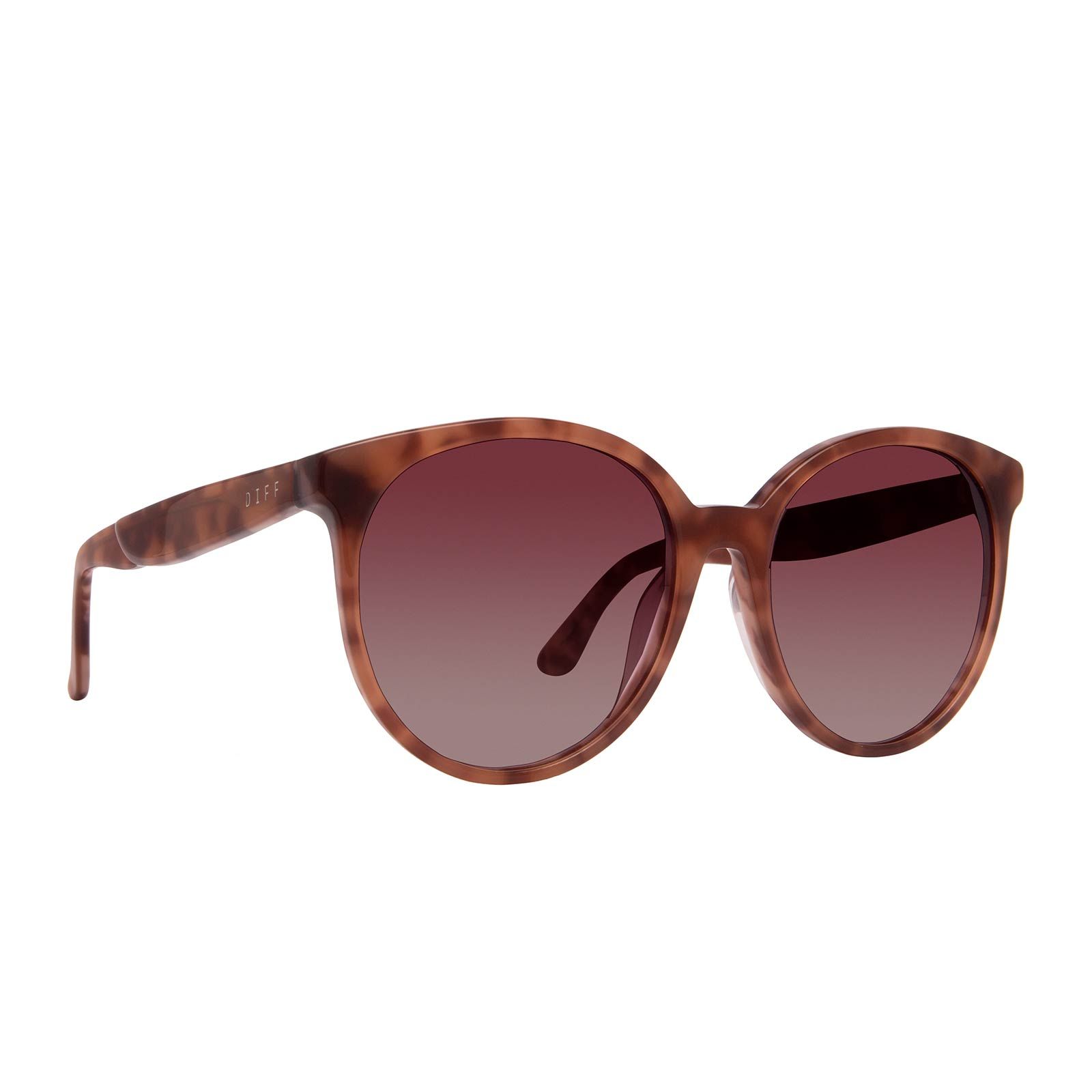 COSMO - PLUM TORTOISE + WINE GRADIENT SUNGLASSES sold by Diff Eyewear product image thumbnail 2