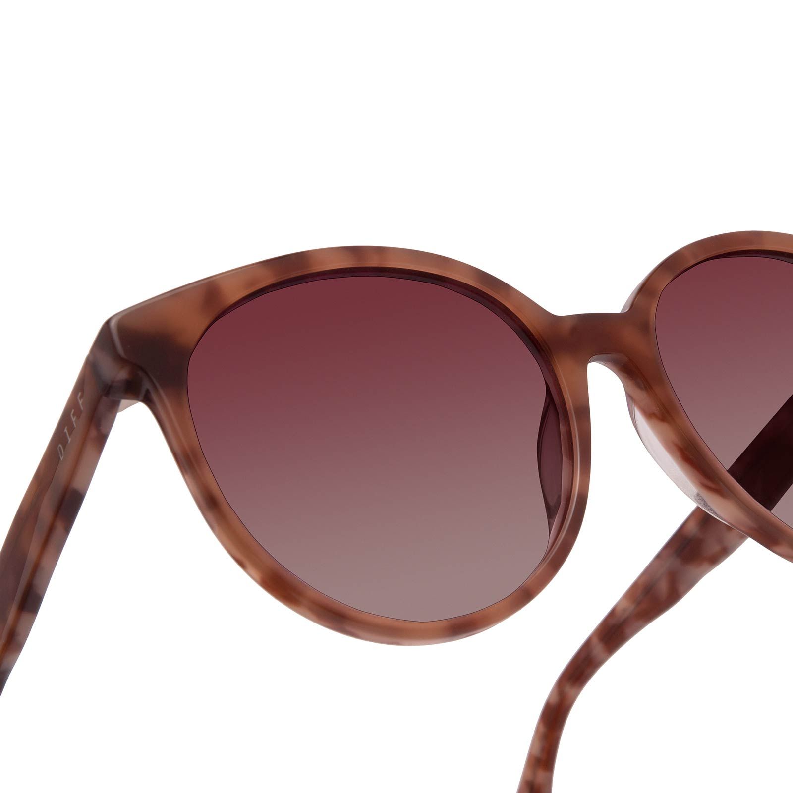 COSMO - PLUM TORTOISE + WINE GRADIENT SUNGLASSES sold by Diff Eyewear product image thumbnail 4