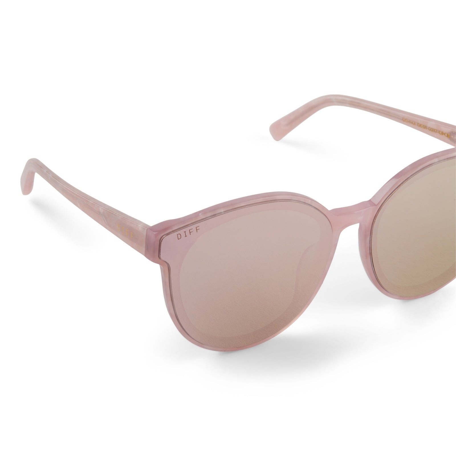 GEMMA - GEO PINK + CHERRY BLOSSOM MIRROR SUNGLASSES sold by Diff Eyewear product image thumbnail 4