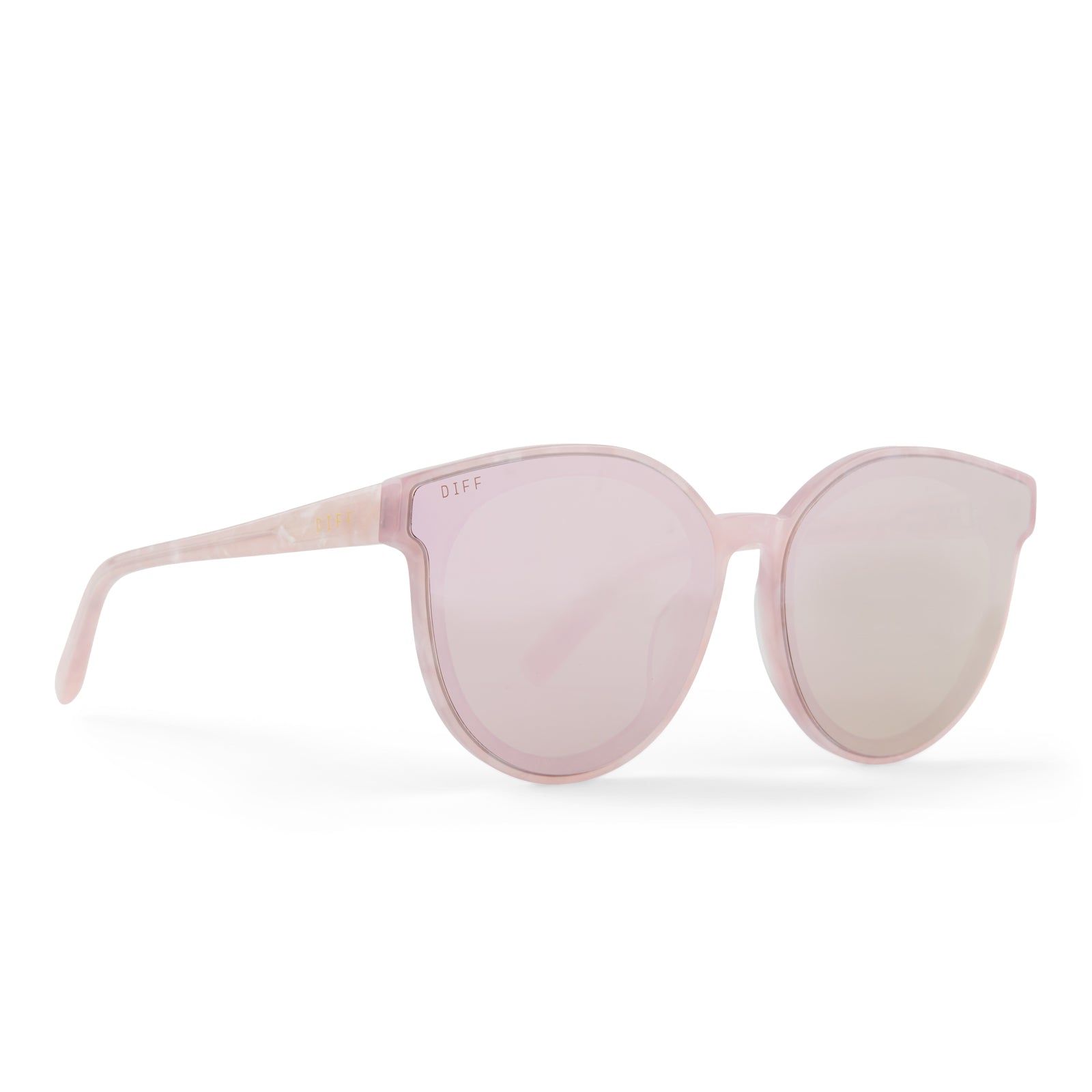 GEMMA - GEO PINK + CHERRY BLOSSOM MIRROR SUNGLASSES sold by Diff Eyewear product image thumbnail 2