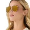 DASH XS - COPPER METAL + BROWN GOLD FLASH + POLARIZED SUNGLASSES sold by Diff Eyewear