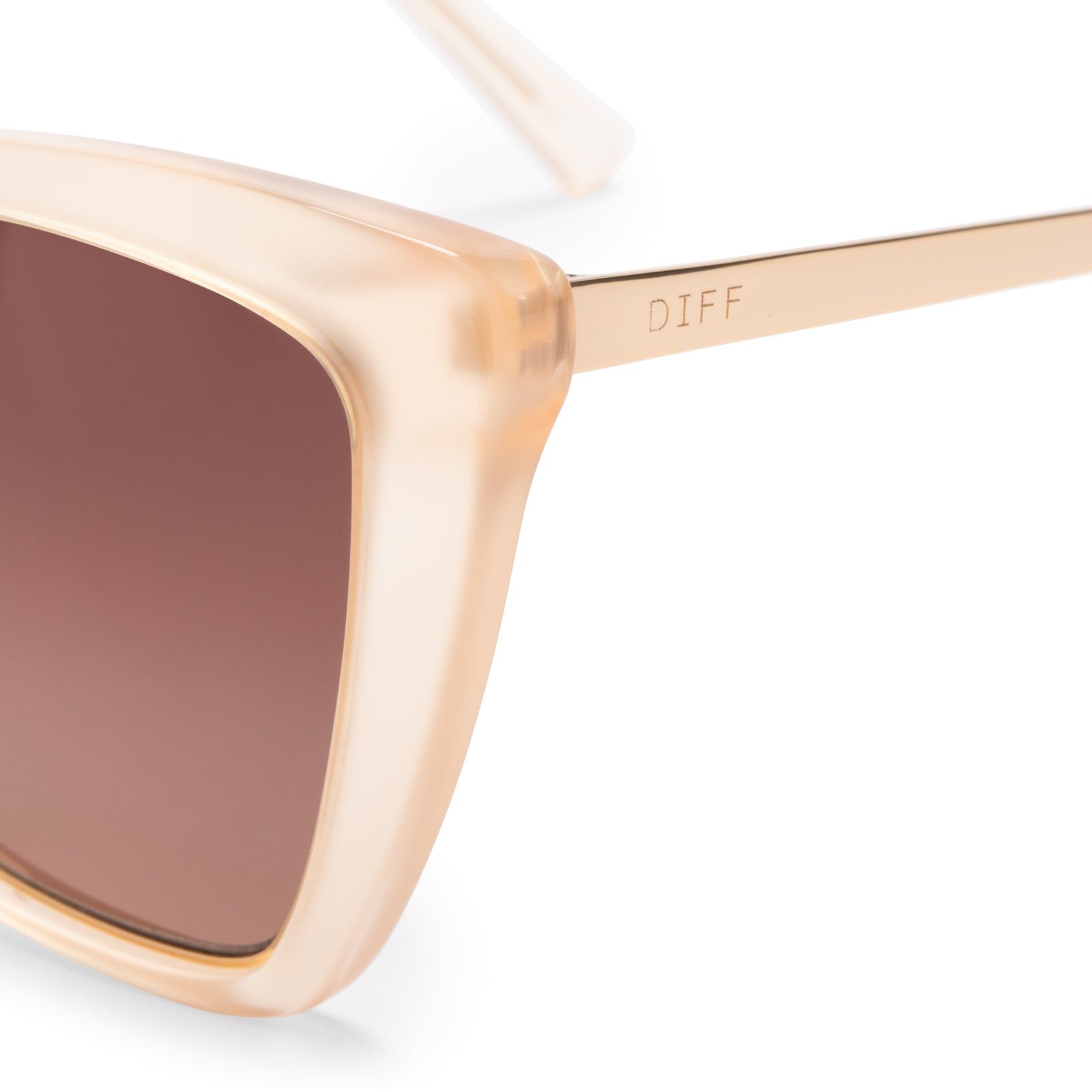 BECKY IV - MELON CRUSH + BROWN GRADIENT SUNGLASSES sold by Diff Eyewear product image thumbnail 4