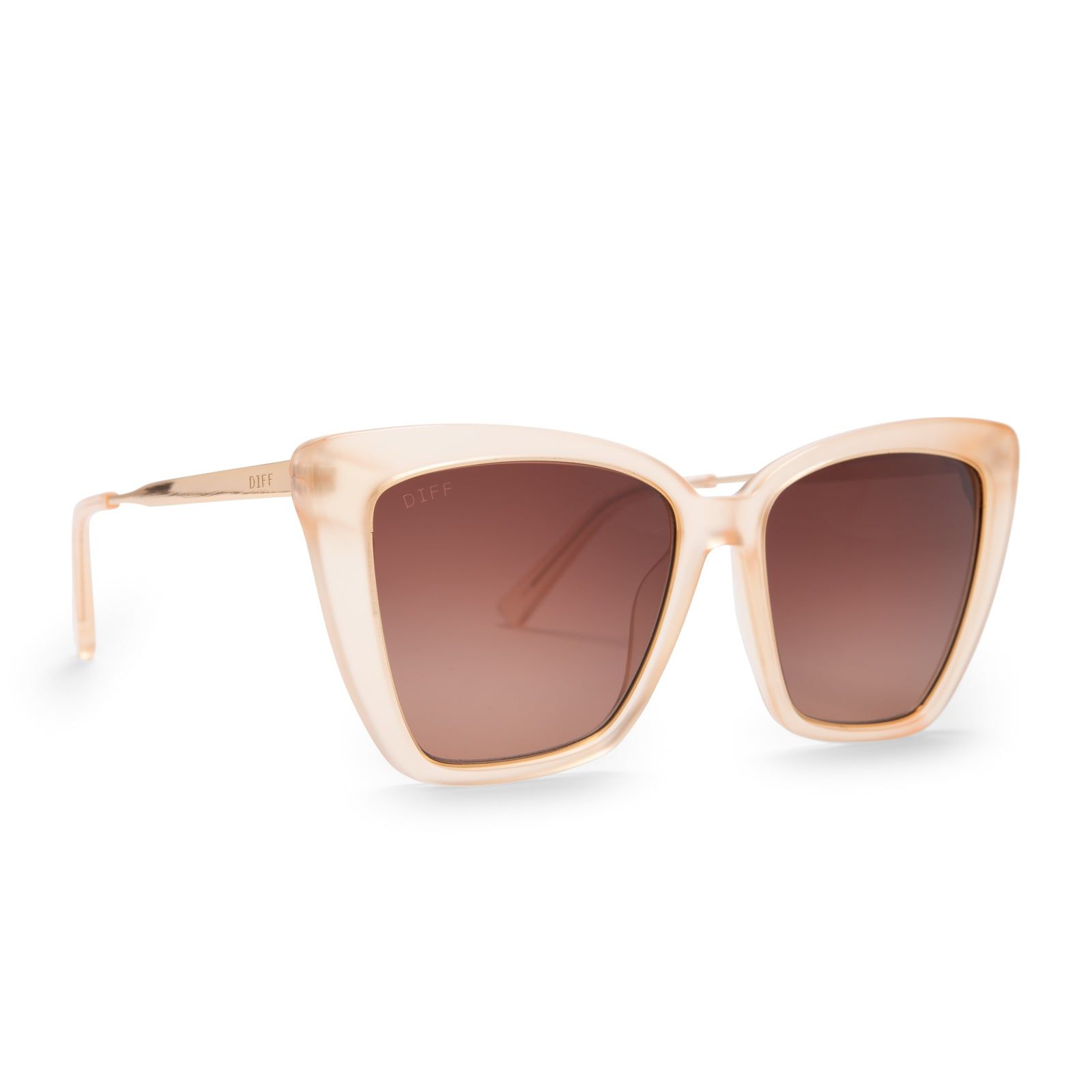 BECKY IV - MELON CRUSH + BROWN GRADIENT SUNGLASSES sold by Diff Eyewear product image thumbnail 2