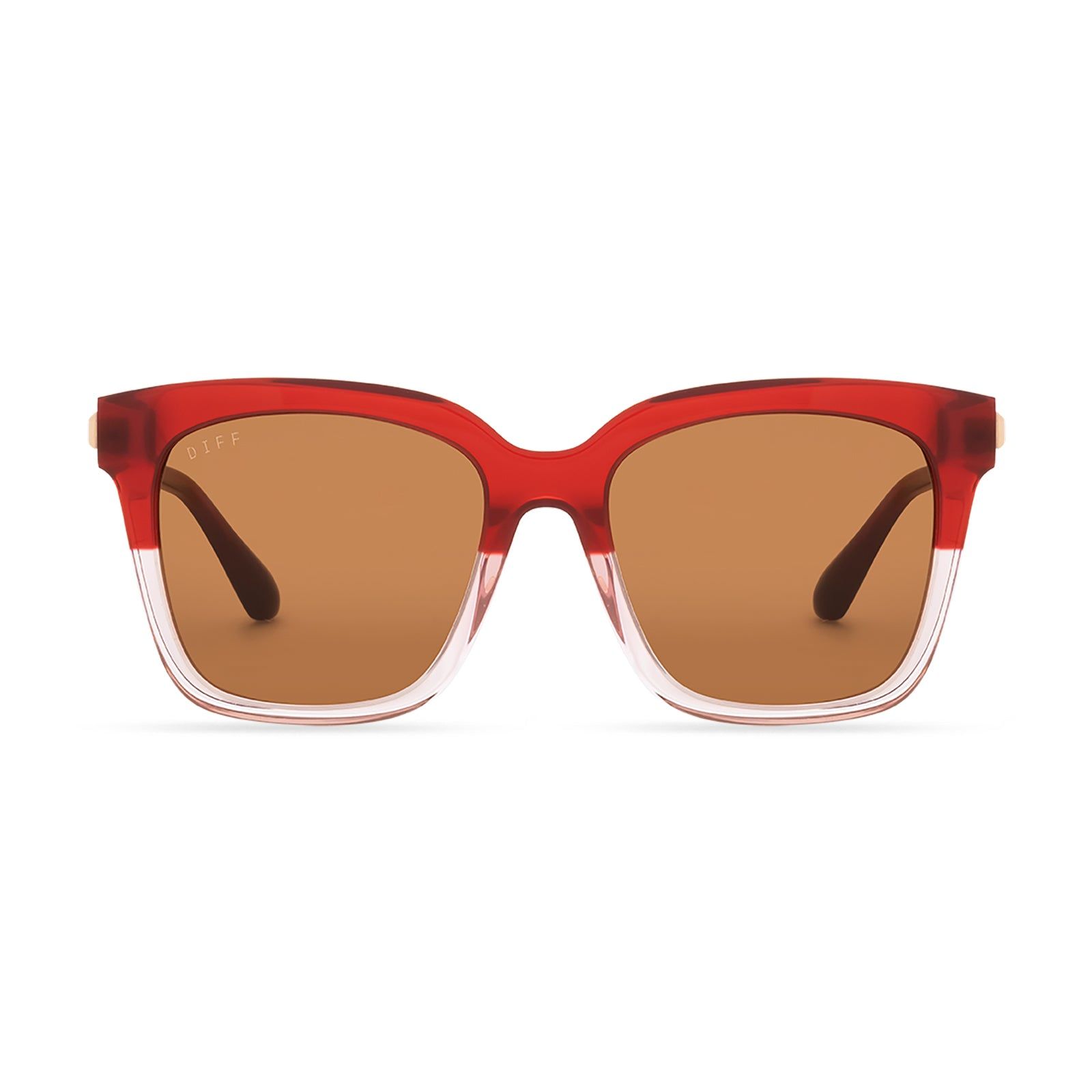 BELLA - ROSEWOOD OMBRE + BROWN SUNGLASSES sold by Diff Eyewear