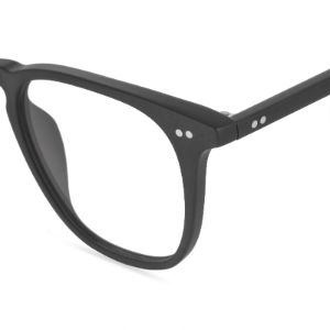 MAXWELL - MATTE BLACK + CLEAR GLASSES sold by Diff Eyewear