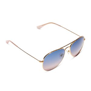 CRUZ - BRUSHED GOLD + LAVENDER ROSE GRADIENT POLARIZED SUNGLASSES sold by Diff Eyewear