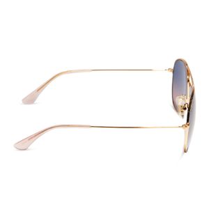 CRUZ - BRUSHED GOLD + LAVENDER ROSE GRADIENT POLARIZED SUNGLASSES sold by Diff Eyewear