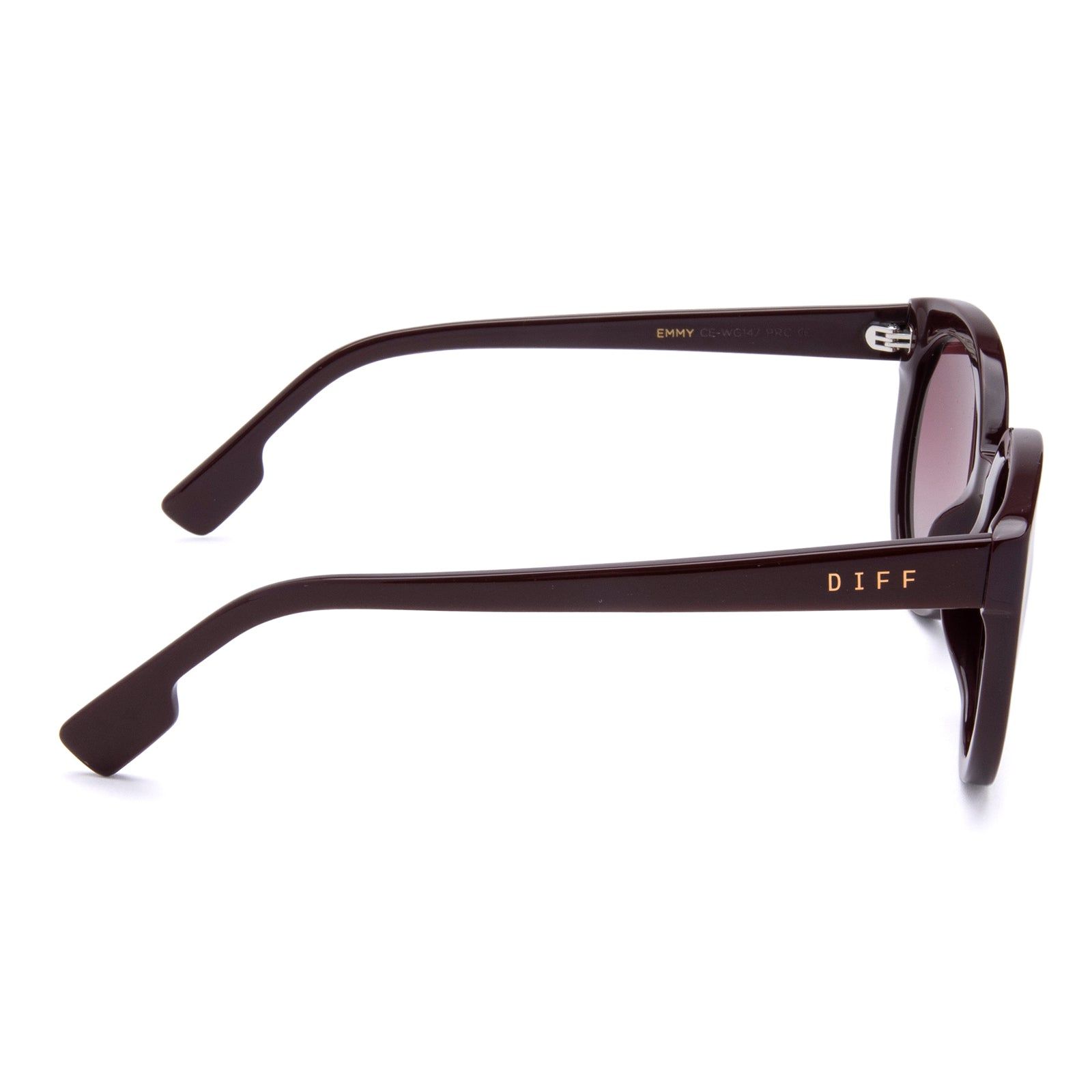 EMMY - CLARET + WINE GRADIENT SUNGLASSES sold by Diff Eyewear product image thumbnail 4