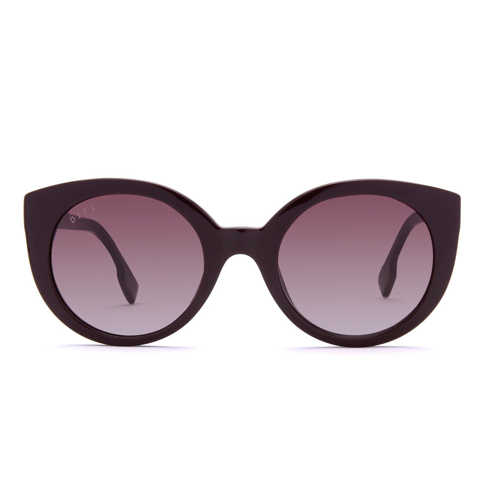 EMMY - CLARET + WINE GRADIENT SUNGLASSES sold by Diff Eyewear