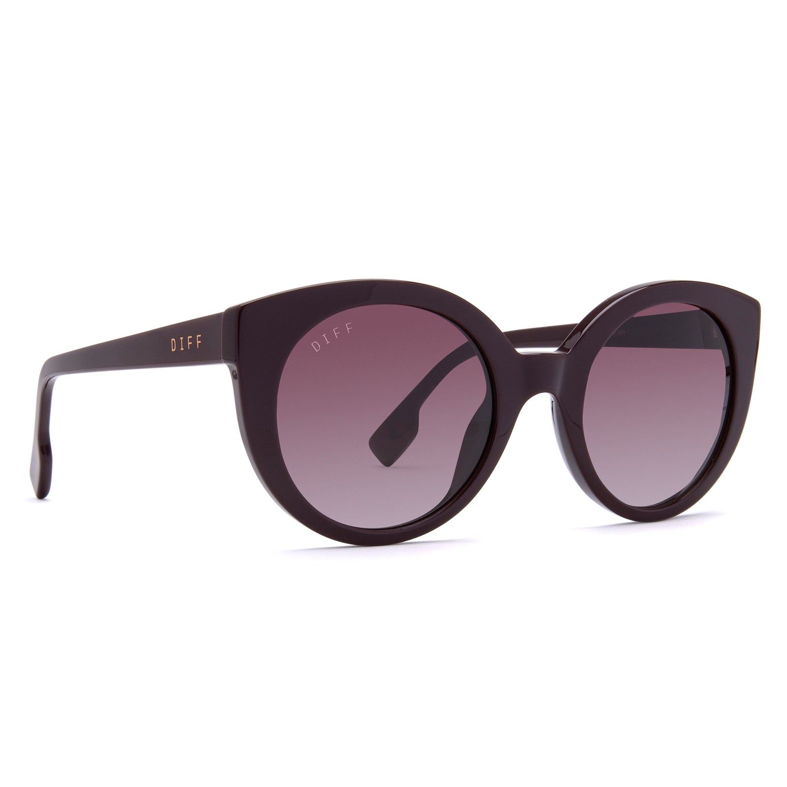 EMMY - CLARET + WINE GRADIENT SUNGLASSES sold by Diff Eyewear product image thumbnail 2