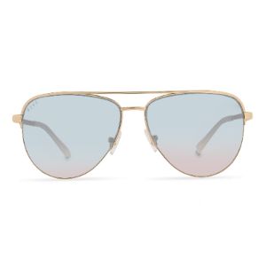 TATE - GOLD + BLUE TO LAVENDER FLASH SUNGLASSES sold by Diff Eyewear