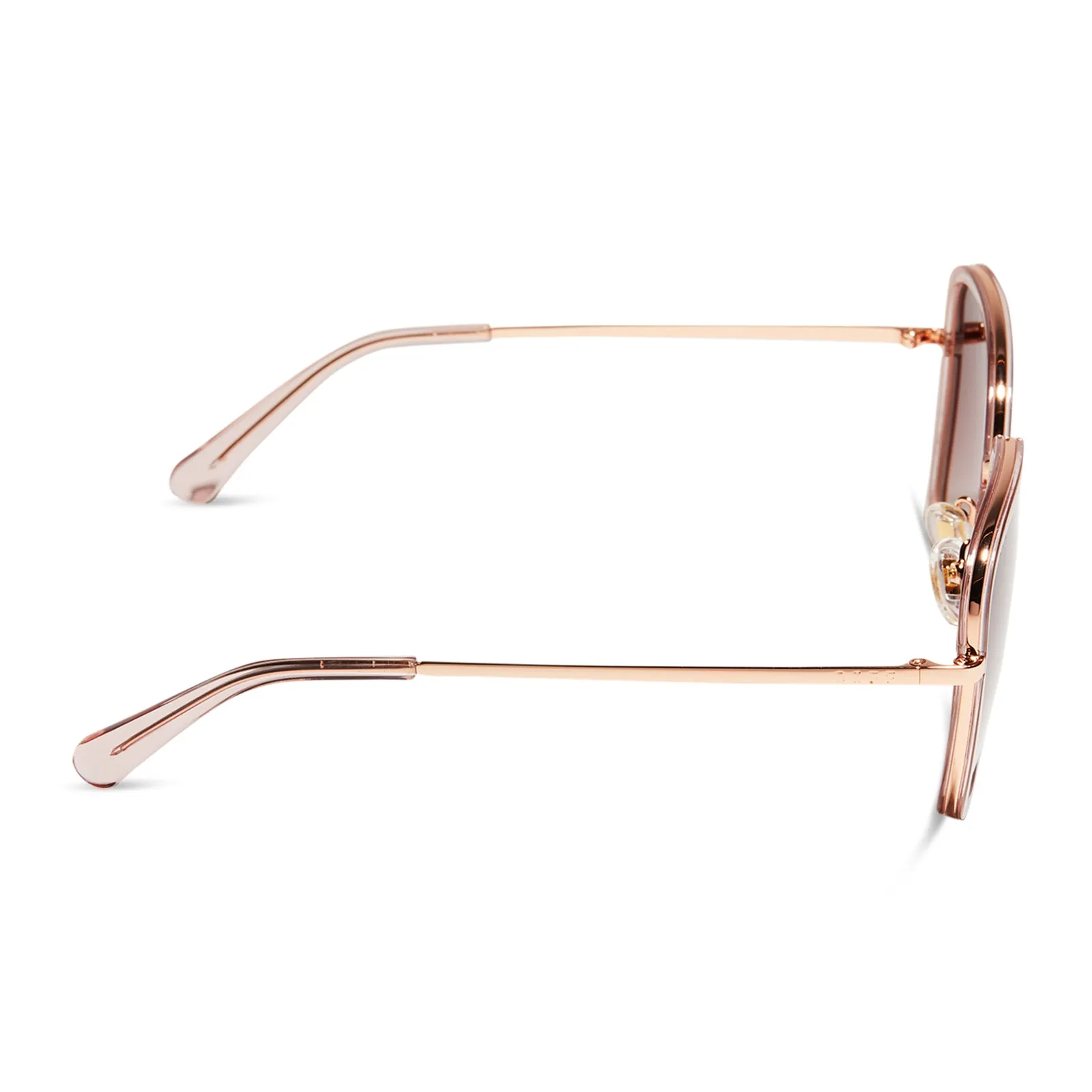 GENEVIVE - LIGHT PINK CRYSTAL + WINE GRADIENT + POLARIZED SUNGLASSES sold by Diff Eyewear product image thumbnail 3