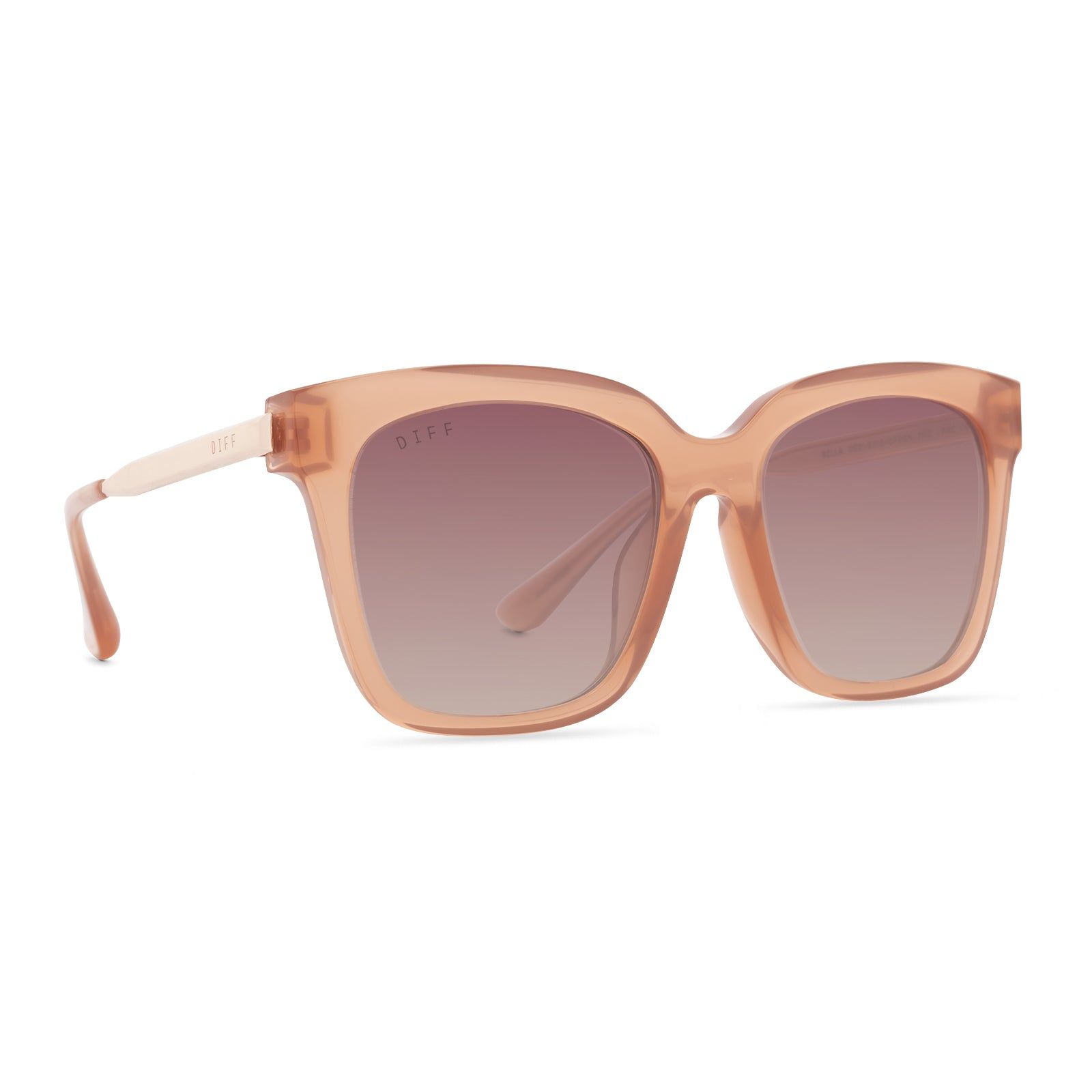 BELLA - OYSTER PINK + ROSE GRADIENT SUNGLASSES sold by Diff Eyewear product image thumbnail 2