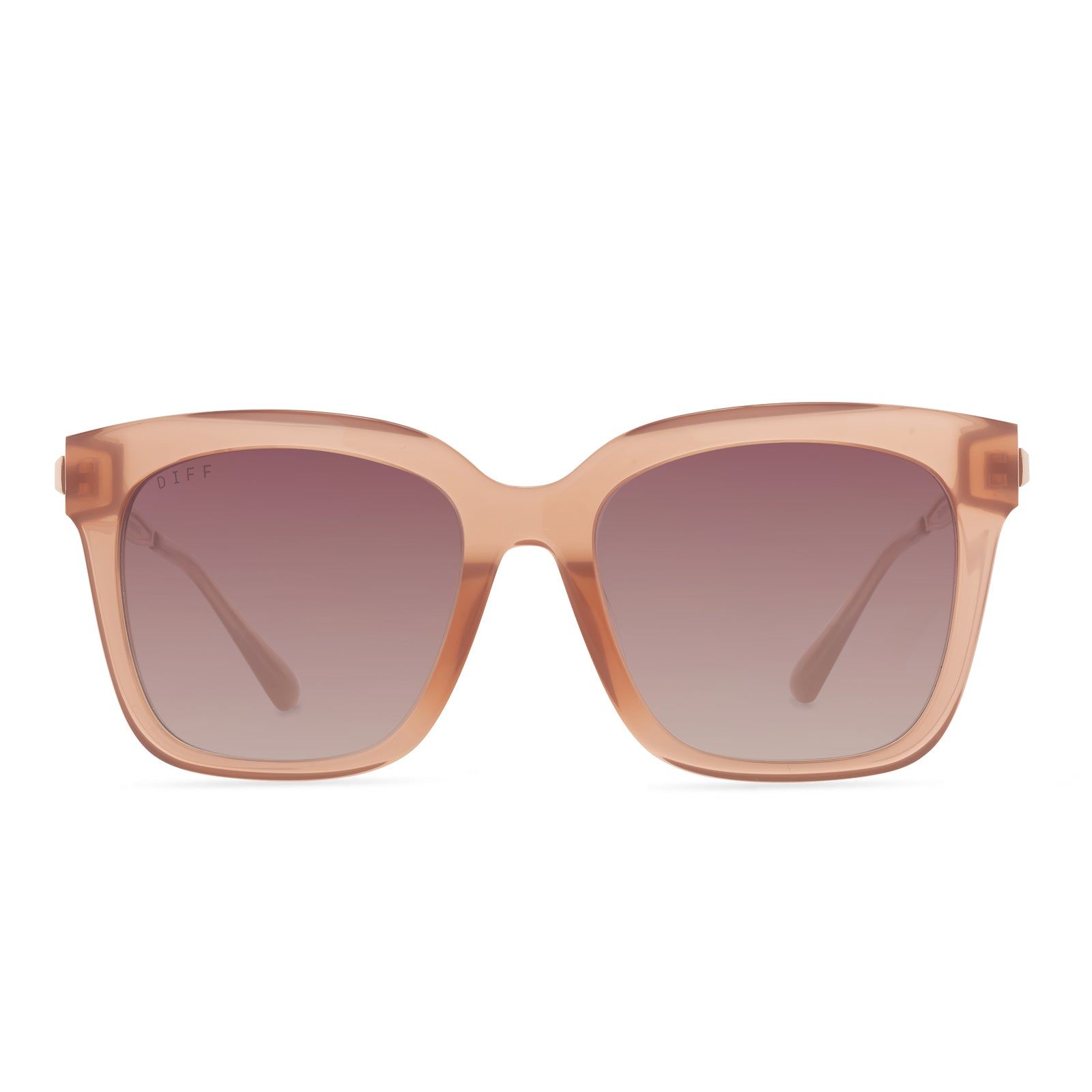 BELLA - OYSTER PINK + ROSE GRADIENT SUNGLASSES sold by Diff Eyewear