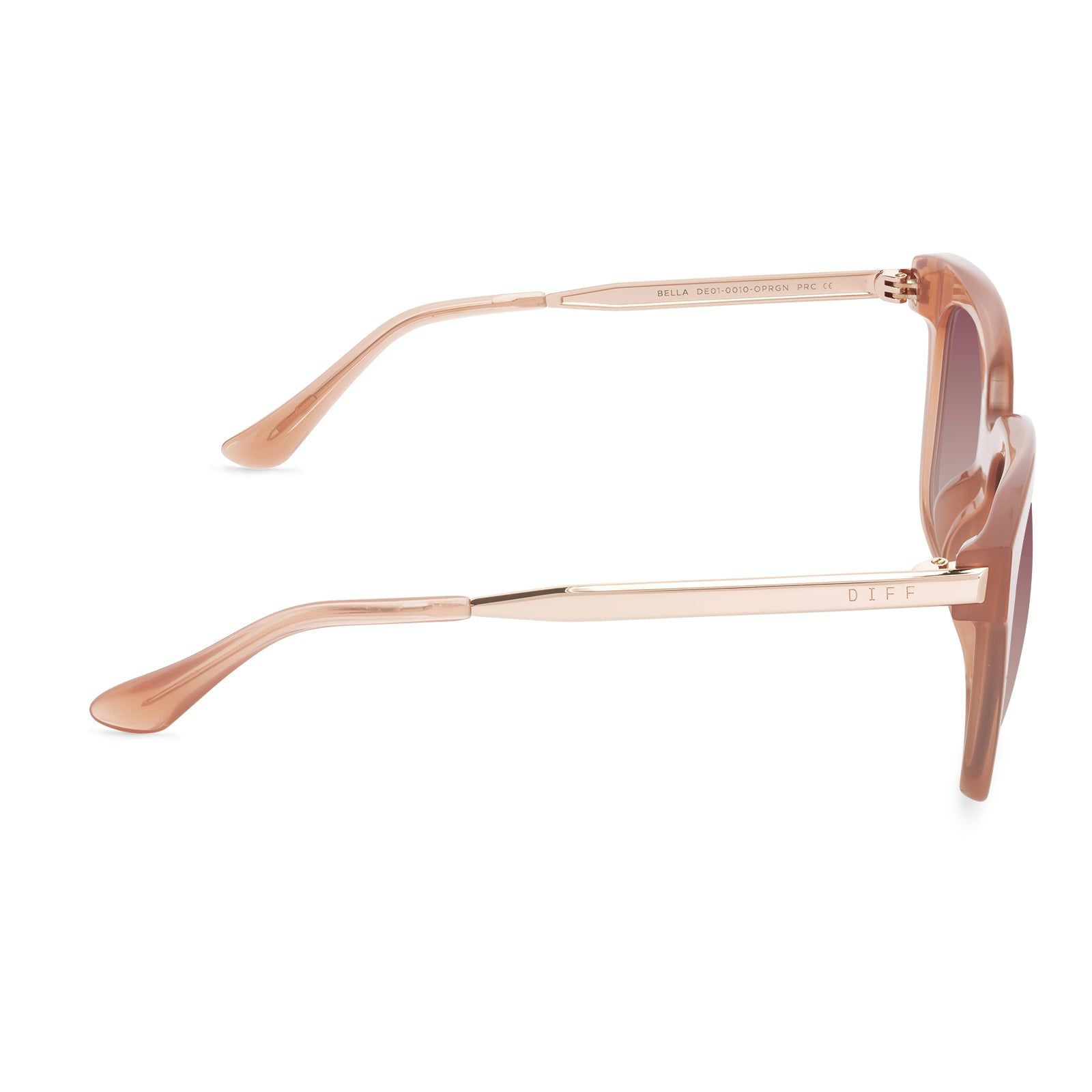BELLA - OYSTER PINK + ROSE GRADIENT SUNGLASSES sold by Diff Eyewear product image thumbnail 3
