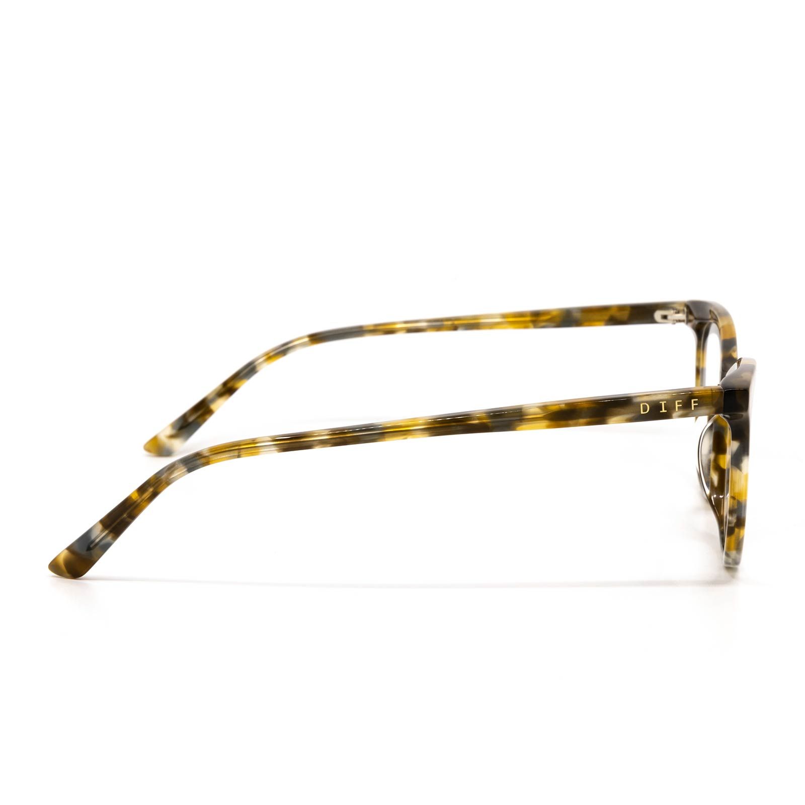 JADE - SEA TORTOISE + CLEAR GLASSES sold by Diff Eyewear product image thumbnail 3