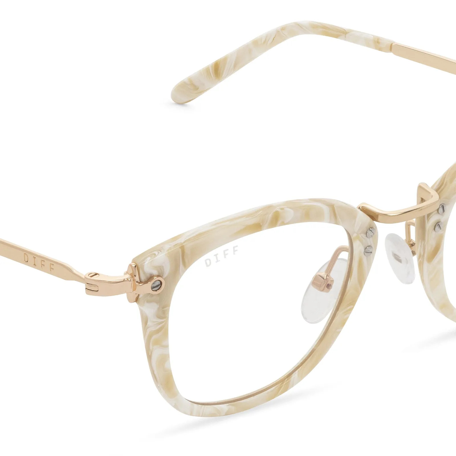 RUE - CASHMERE + BLUE LIGHT TECHNOLOGY GLASSES sold by Diff Eyewear product image thumbnail 3