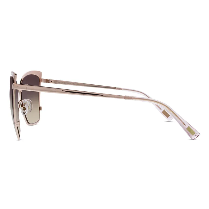 BECKY - ROSE GOLD + BROWN GRADIENT SUNGLASSES sold by Diff Eyewear product image thumbnail 5