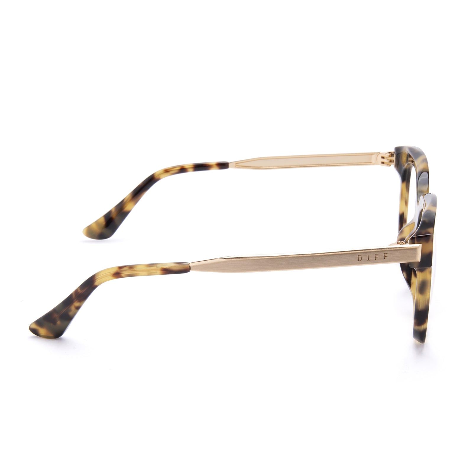 BELLA XS - HAZEL TORTOISE + CLEAR GLASSES sold by Diff Eyewear product image thumbnail 4