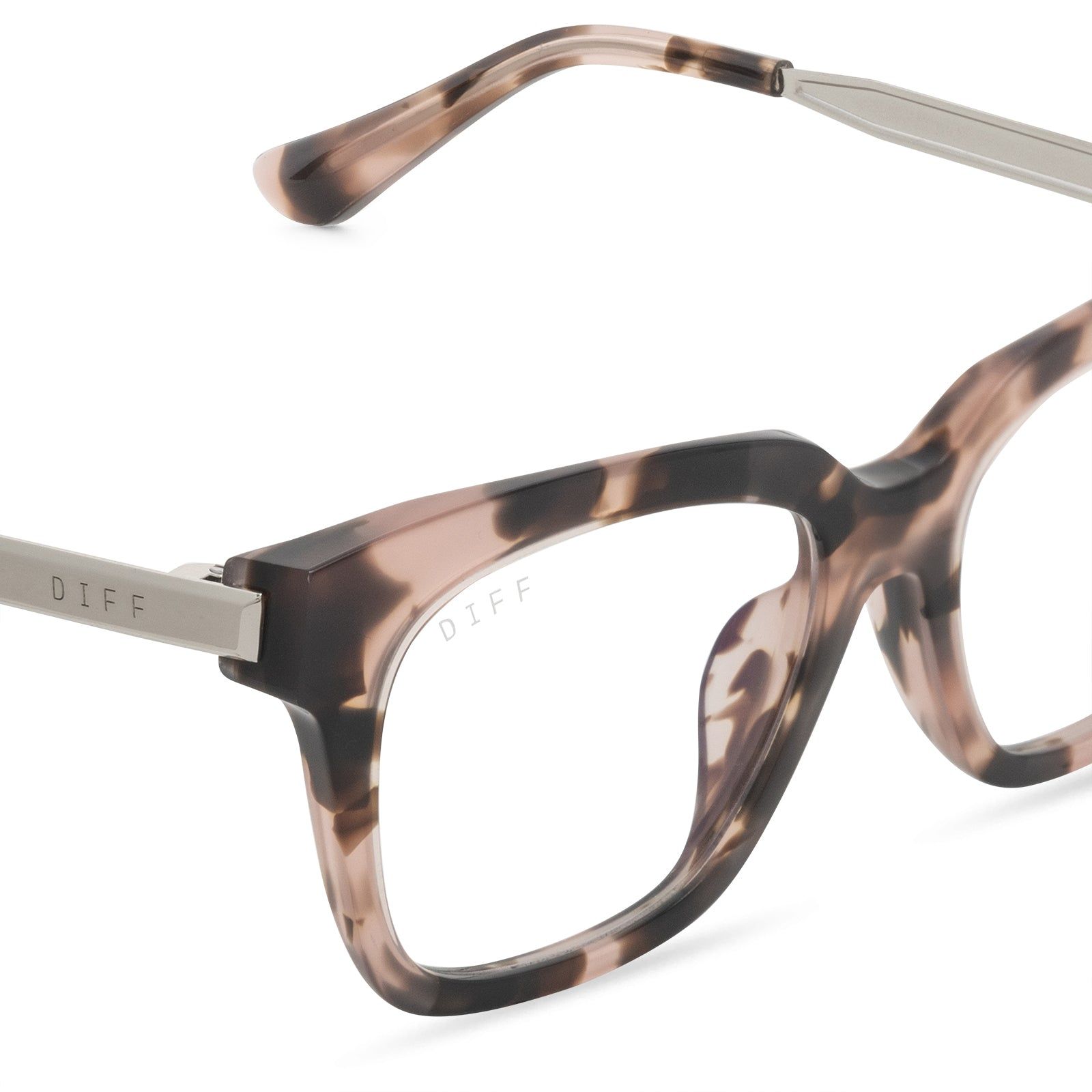 BELLA XS - HIMALAYAN TORTOISE + BLUE LIGHT TECHNOLOGY GLASSES sold by Diff Eyewear product image thumbnail 4